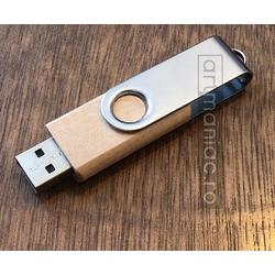Stick Memorie USB lemn+metal 8gb, USBL8